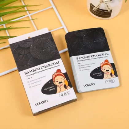 Bamboo Charcoal Nose Mask – Deep Cleansing & Blackhead Removal (10pcs)