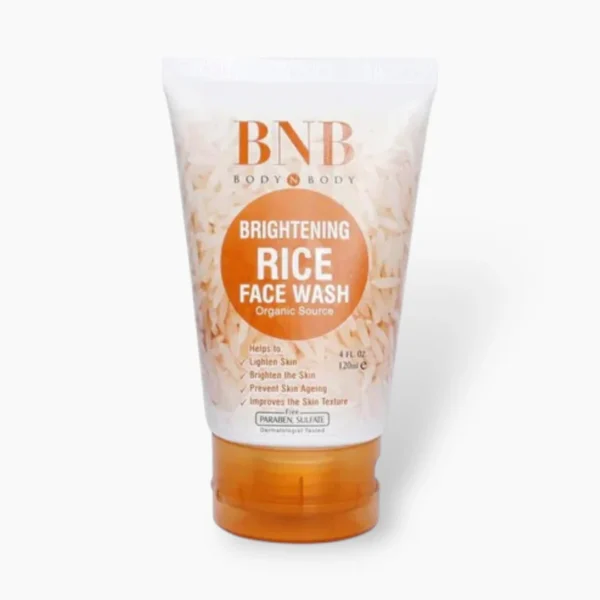 BNB Brightening Rice Face Wash 120ml – Cleanse, Brighten & Revitalize Skin