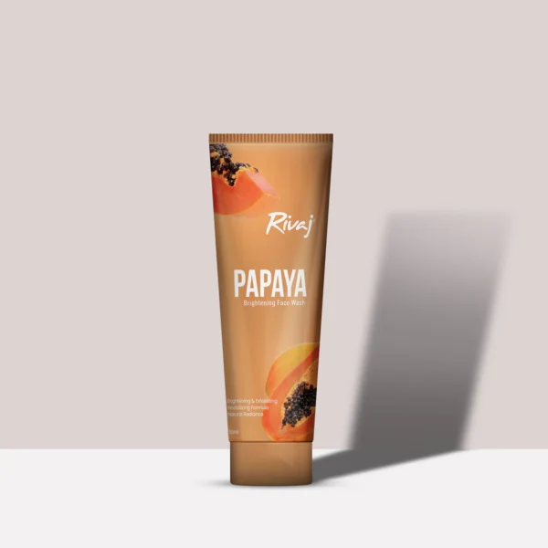 Rivaj Brightening Face Wash – Papaya Extract for Fresh, Glowing Skin
