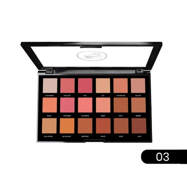 Rivaj HD Flawless Eyeshadow Palette – 18 in 1 Shades