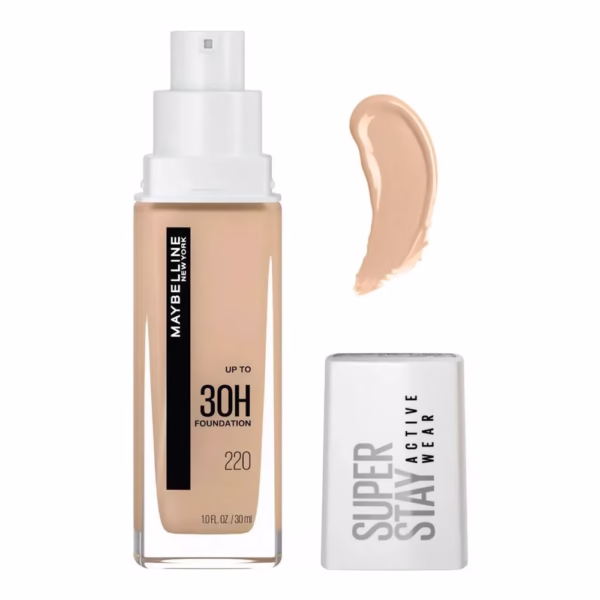 Maybelline Super Stay Activewear Foundation – 220 Natural Beige | 30ml