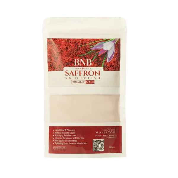 BNB Saffron Skin Polish Organic Mask 120g – Brighten & Glow