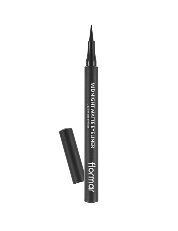 Flormar Midnight Matte Eyeliner – Intense Black Finish