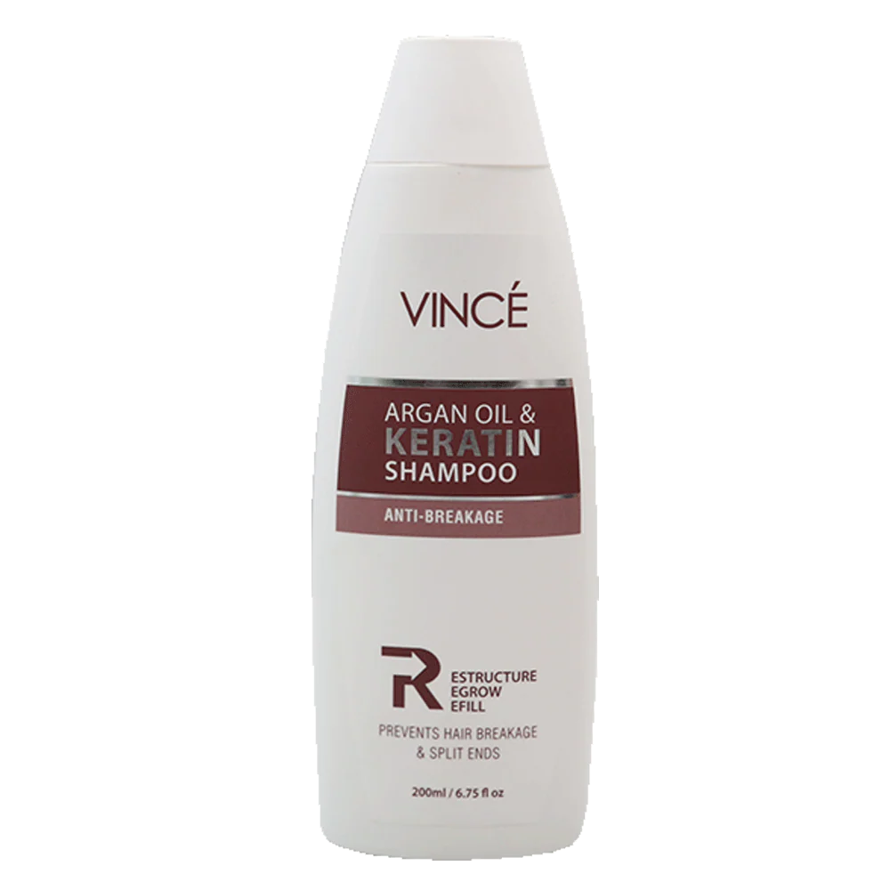 Vince Argan Oil Keratin Hair Shampoo 200ml – Frizz Control & Softness