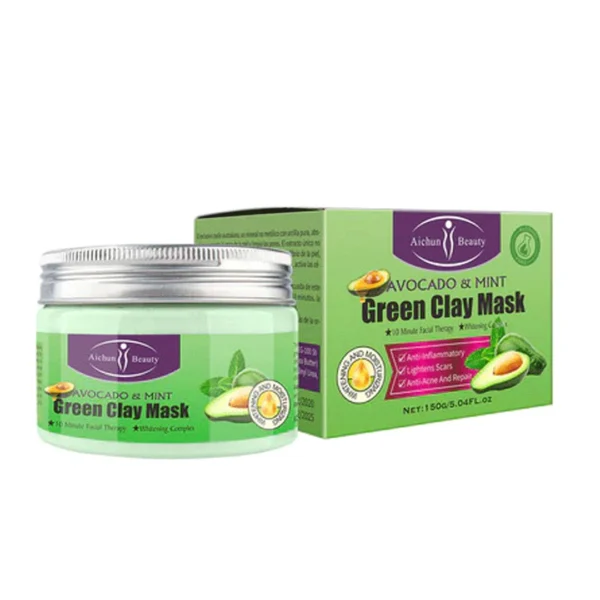 Aichun Beauty Avocado & Mint Clay Mask 150ml – Refresh & Detox