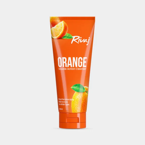 Rivaj Orange Double Action Cleanser 200ml – Removes Dirt, Oil & Impurities