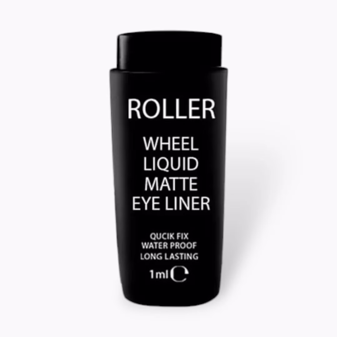 Amrij Cosmetics Roller Wheel Liquid Eyeliner | Long-Lasting Matte Finish