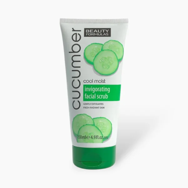 Beauty Formulas Cucumber Cool Facial Scrub 150ml – Refresh & Exfoliate Skin