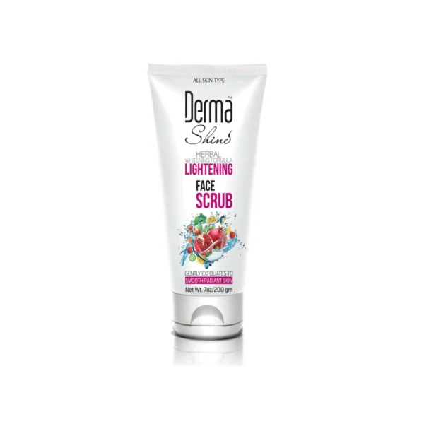 Derma Shine Lightening Face Scrub 200g | Daily Brightening Exfoliator