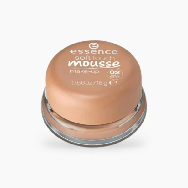 Essence Soft Touch Mousse Foundation – 02 Natural Matte (16g)