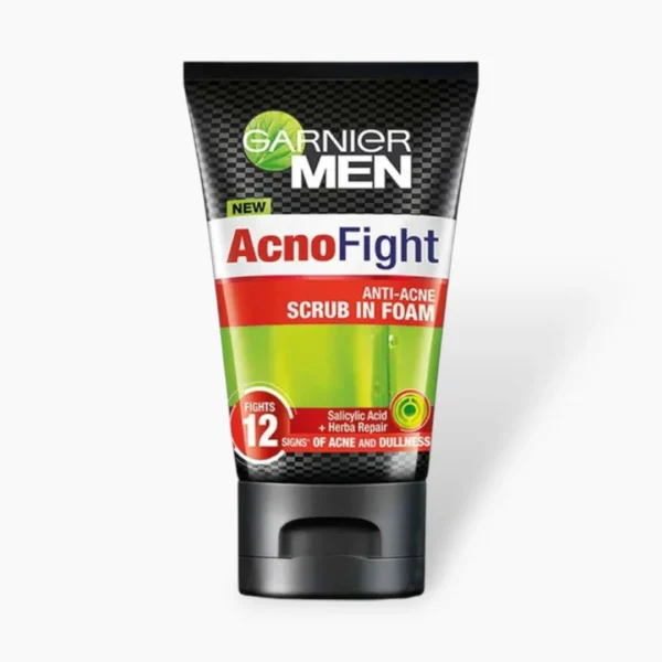 Garnier Men Acno Fight Facial Foam Scrub – 100ml