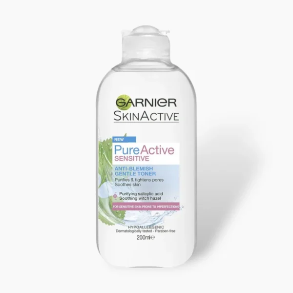 Garnier Pure Active Gentle Purifying Toner 200ml – Refresh & Reduce Blemishes