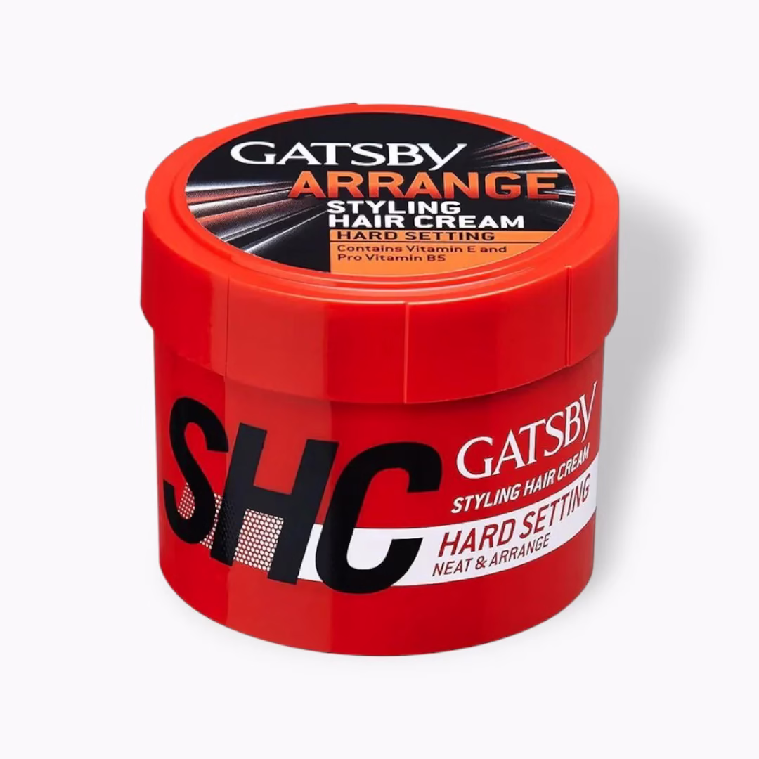 Gatsby Hard Setting Hair Cream 250g – Strong Hold & Long-Lasting Style
