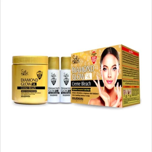 Golden Girl Diamond Glow Creme Bleach 500g | Bright, Smooth & Glowing Skin
