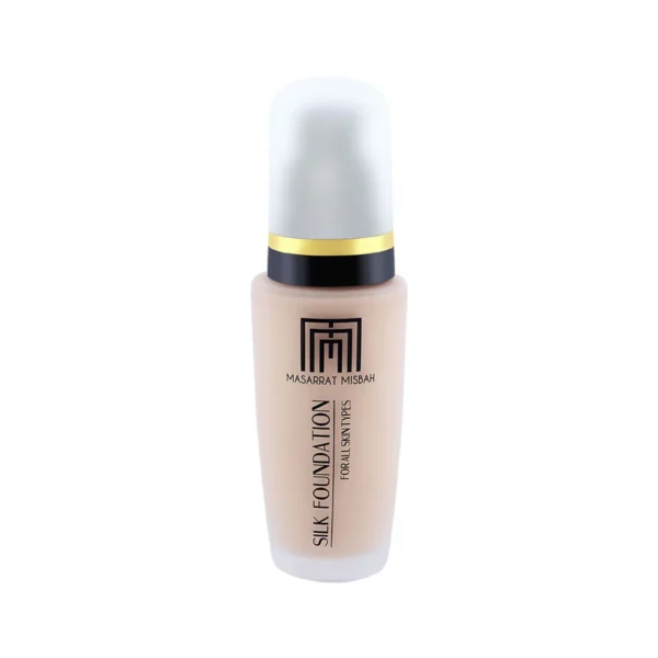 Masarrat Misbah Silk Foundation – Porcelain | Flawless, Natural Finish