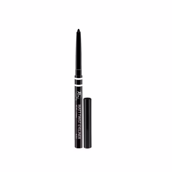 Rivaj Black Matte Twist Eyeliner – Smudge-Free