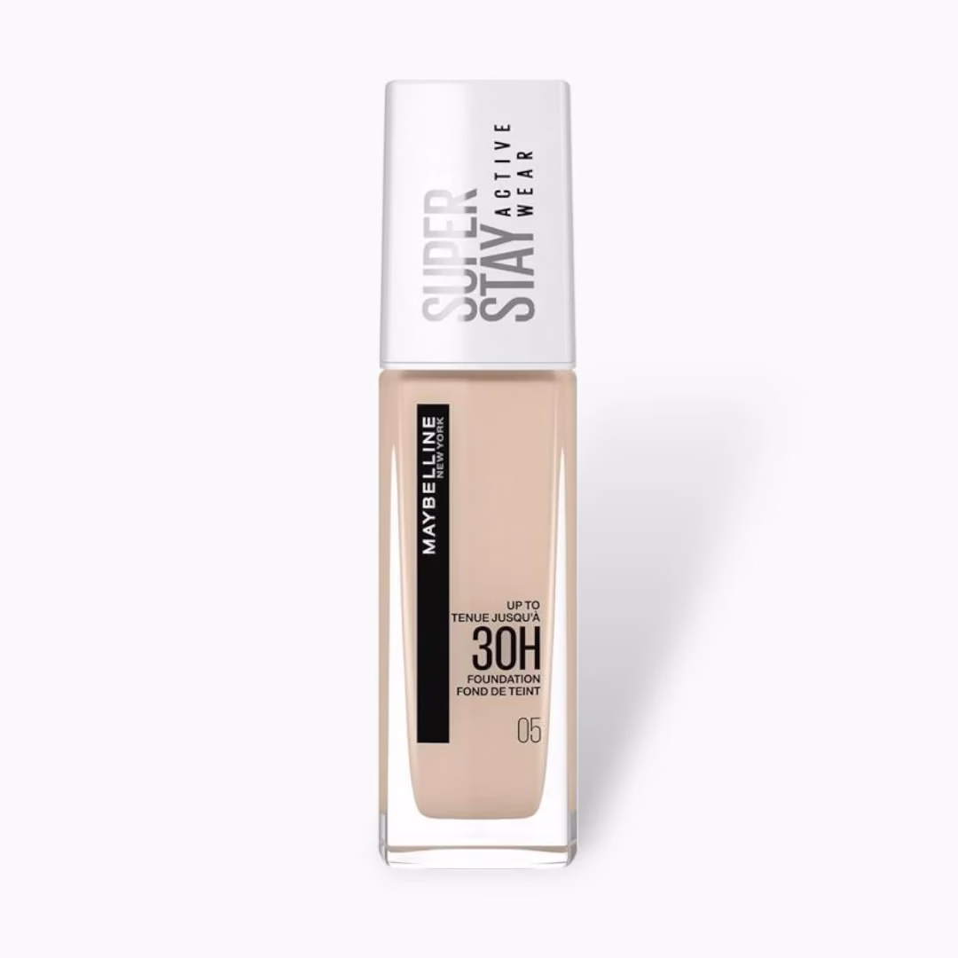 Maybelline SuperStay Active Wear Foundation – 05 Light Beige | Full Coverage That Lasts