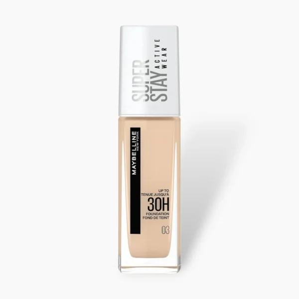 Maybelline 30Hr Super Stay Active Wear Foundation 30ml – Shade 03 True Ivory