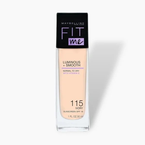 Maybelline Fit Me 115 Foundation – Hydrating & Radiant 30ml