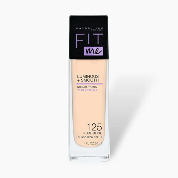 Maybelline Fit Me Luminous + Smooth Foundation 30ml – 125 Nude Beige