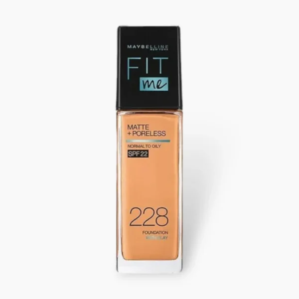 Maybelline Fit Me Matte + Poreless SPF22 Foundation 30ml – 228 Soft Tan