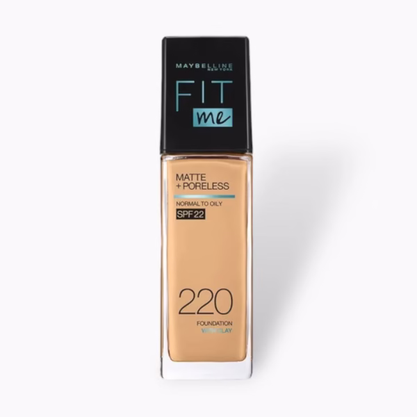 Maybelline Fit Me Matte + Poreless SPF22 Foundation – 220 Natural Beige 30ml