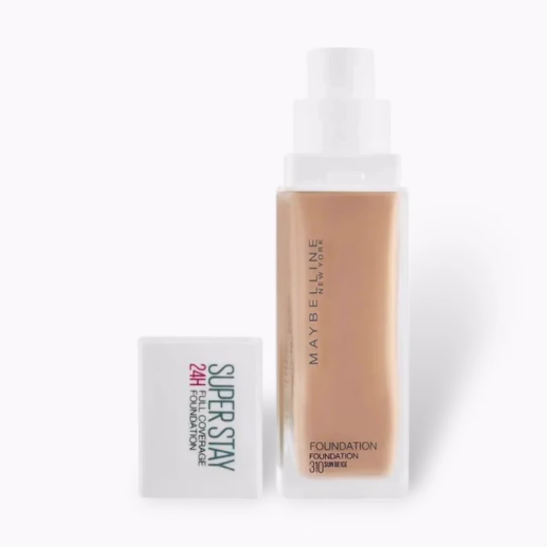 Maybelline Super Stay 310 Sun Beige – 30ml Full Coverage Liquid Foundation