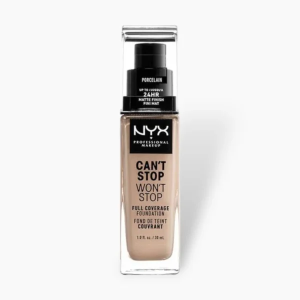 NYX Can't Stop Won't Stop Foundation 30ml | Full Coverage, Matte Finish