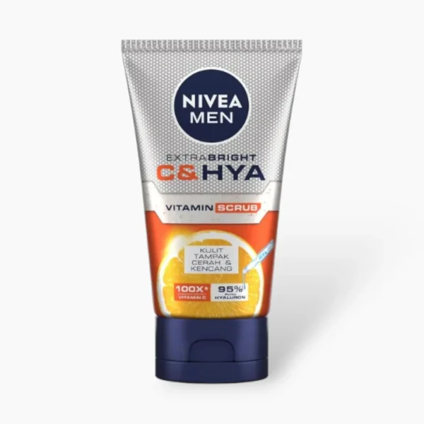 Nivea Men Extra Bright Face Scrub 100ml | Anti-Dullness & Gentle Exfoliation