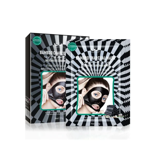 Pretty Cowry Bamboo Charcoal Black Sheet Mask 20g – Pack of 10