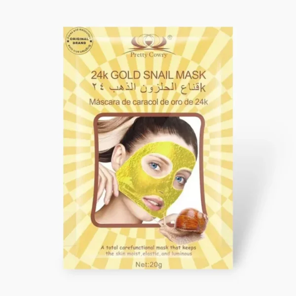 Pretty Cowry Gold 24K Mask 20g (Pack of 10) – Radiance & Skin Rejuvenation