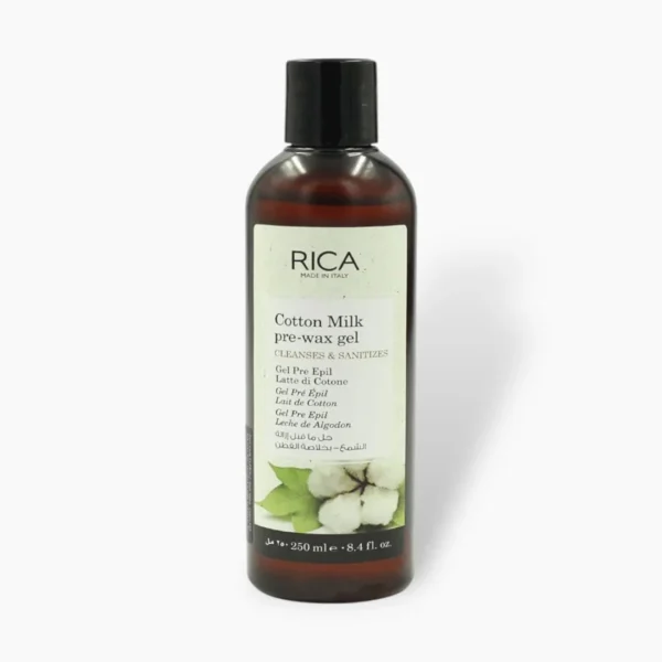 Rica Cotton Milk Pre Wax Gel 250ml – Gentle Skin Prep for Waxing