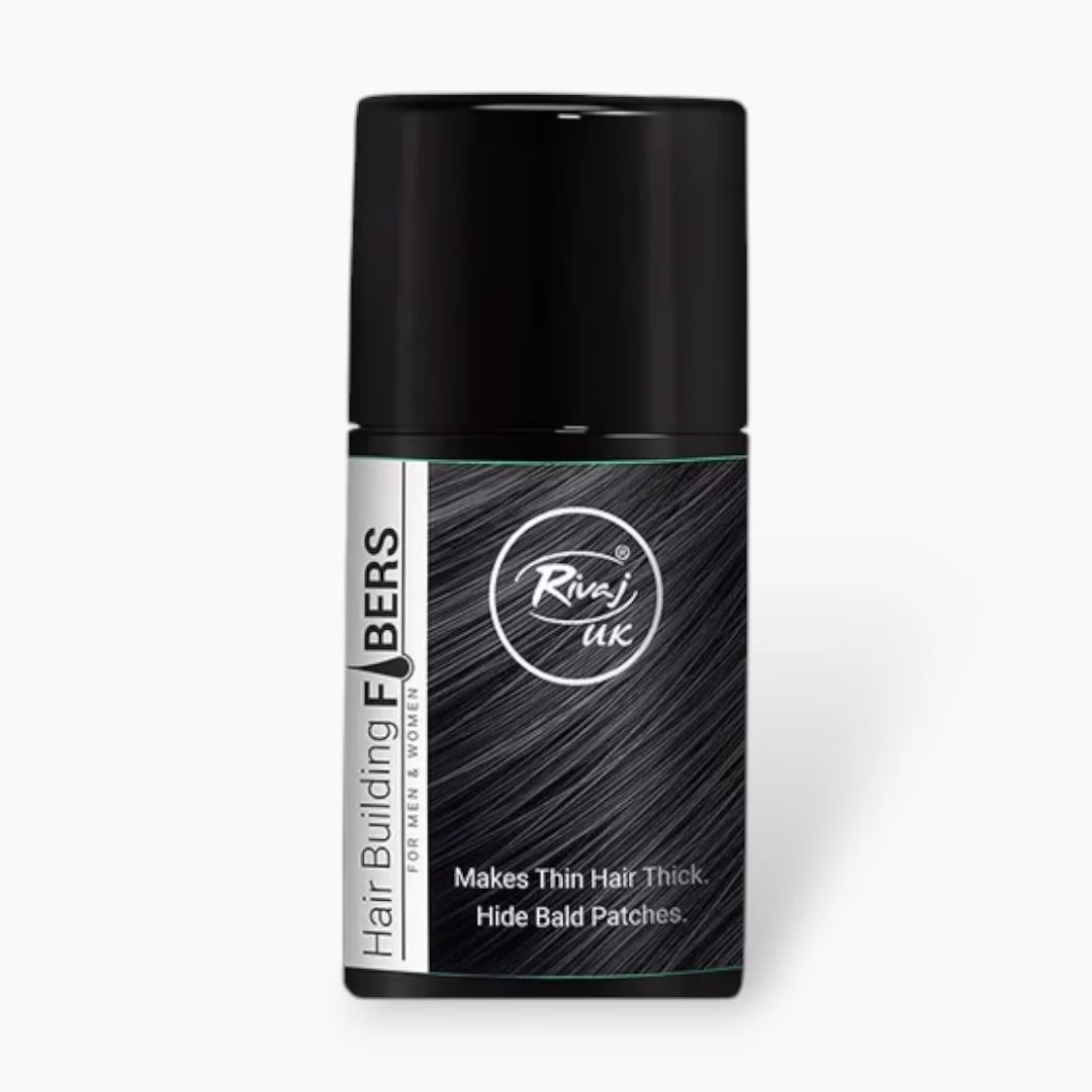 Rivaj Hair Building Fibers Black 25g – Instant Fullness & Thicker-Looking Hair
