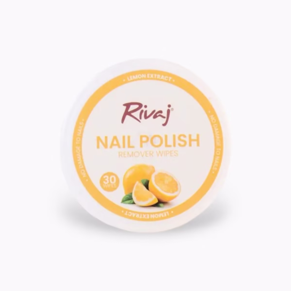 Rivaj Nail Polish Remover Wipes – Refreshing Lemon Care