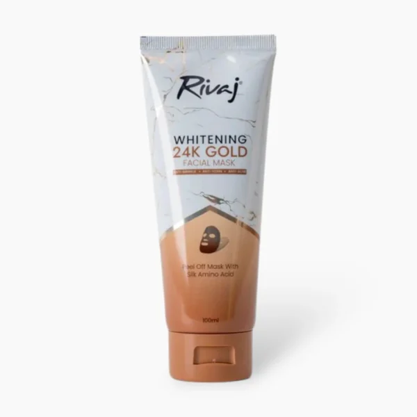 Rivaj Whitening 24K Gold Facial Mask 100ml | Anti-Dullness & Nourishing Mask