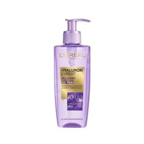 L’Oréal Hyaluron Expert Replumping Gel Face Wash 200ml – Hydrate & Refresh