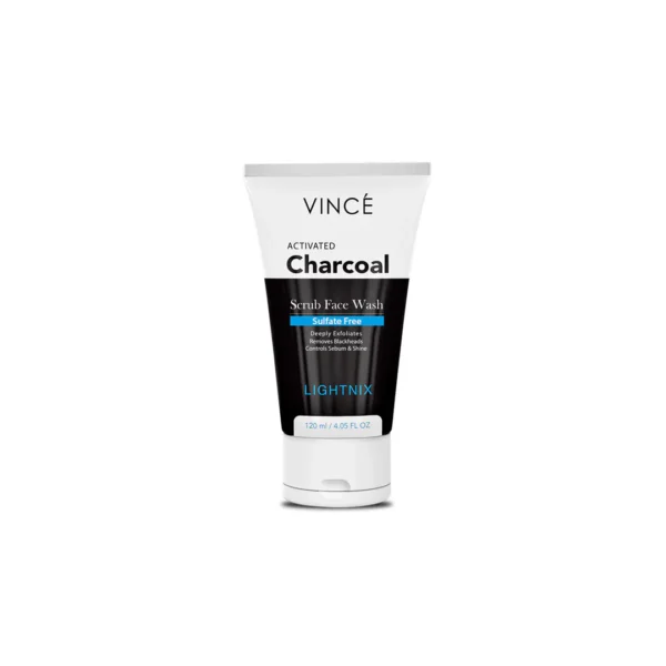 Vince Men’s Face Wash – Activated Charcoal for Clear, Fresh Skin