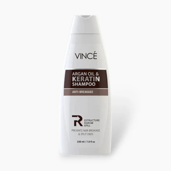 Vince Argan Oil Keratin Hair Shampoo 230ml – Frizz Control & Softness