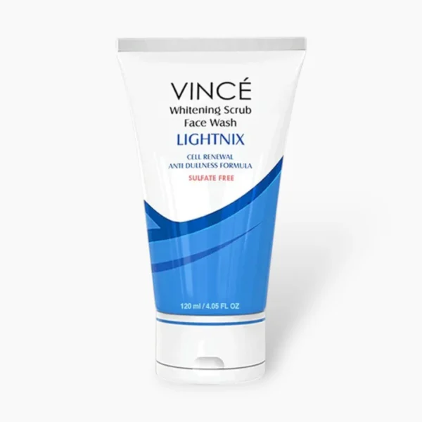 Vince Lady Whitening Scrub Face Wash 120ml – Bright & Fresh