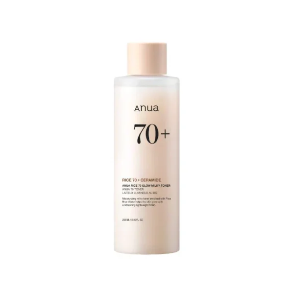 Anua Rice 70 Glow Milky Toner 250ml – Hydrating & Brightening Care