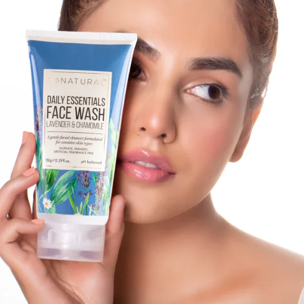 Conatural Daily Essential Lavender & Chamomile Face Wash 150ml – Gentle Cleanse & Refresh