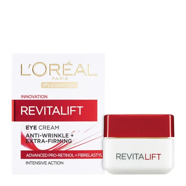 L’Oréal Revitalift Eye Cream 15ml – Reduce Wrinkles & Brighten Eyes