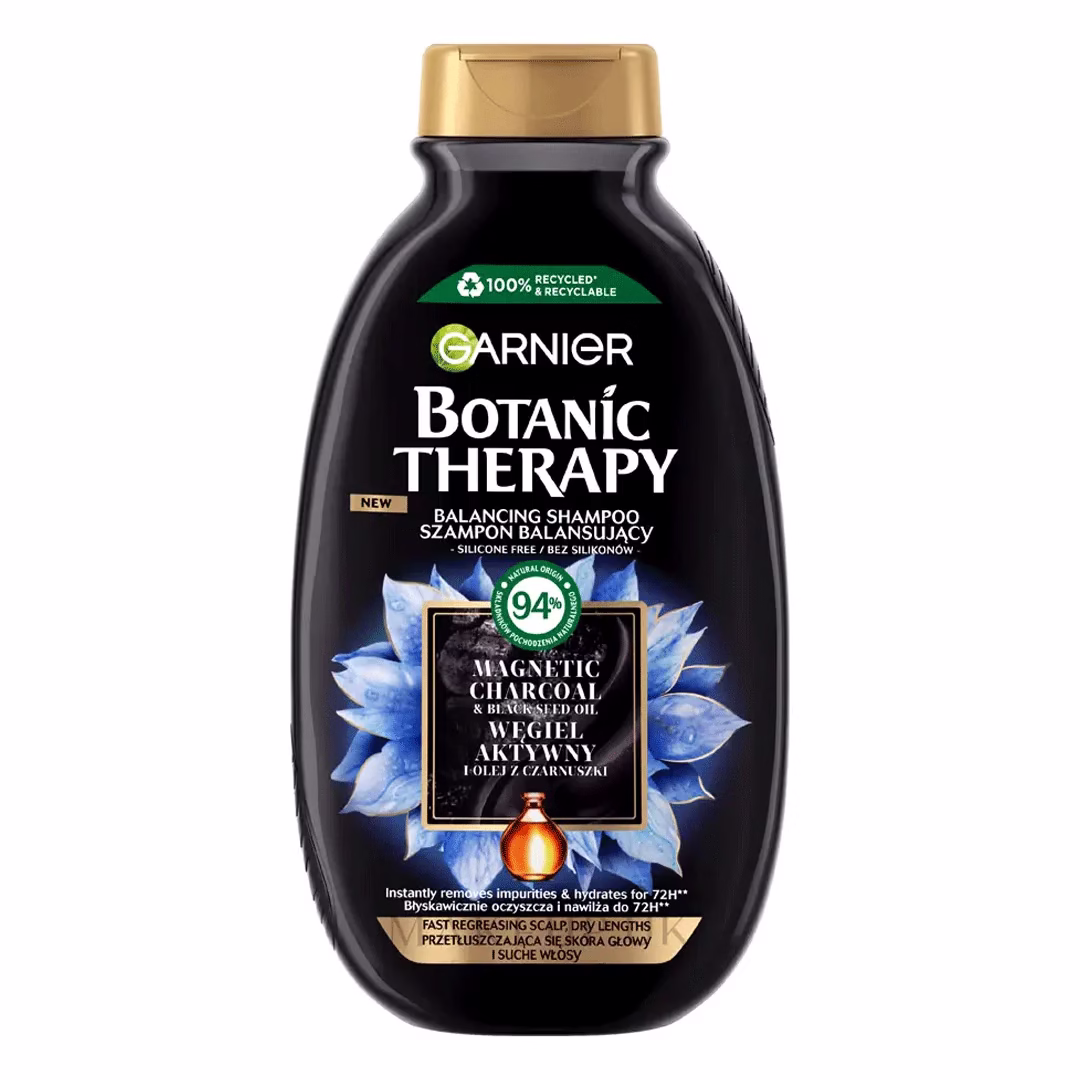 Garnier Botanic Therapy Magnetic Charcoal Shampoo 400ml – Deep Cleansing & Purifying