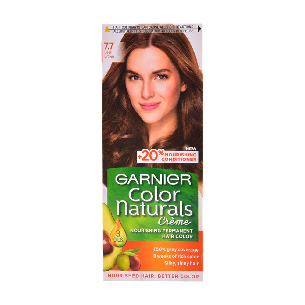 Garnier Color Naturals Hair Color 7.7 Deer Brown – Vibrant & Smooth
