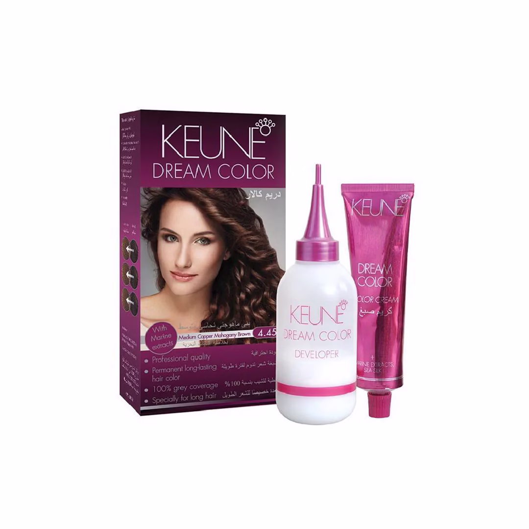 Keune Dream Hair Color 4.45 Medium Copper Mahogany Brown – Rich and Vibrant Hair Color