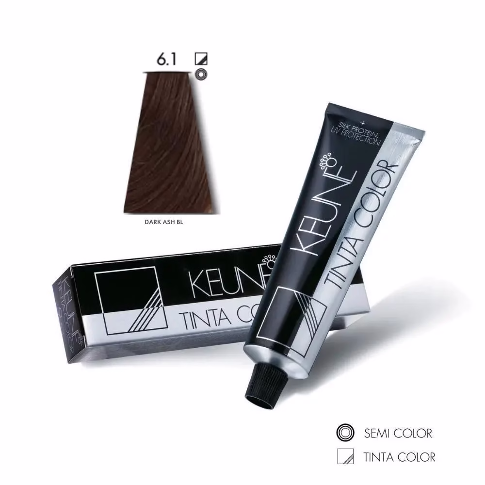Keune Professional Tinta Hair Color – Shade 6.1 Dark Ash Blonde