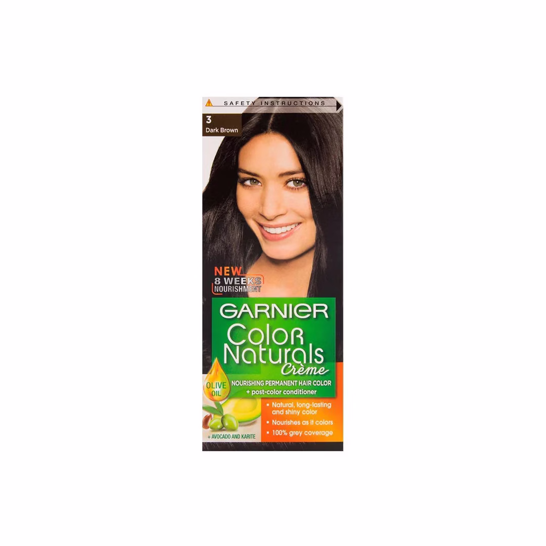 Garnier Color Naturals Dark Brown 3 – Nourishing Hair Color at Home