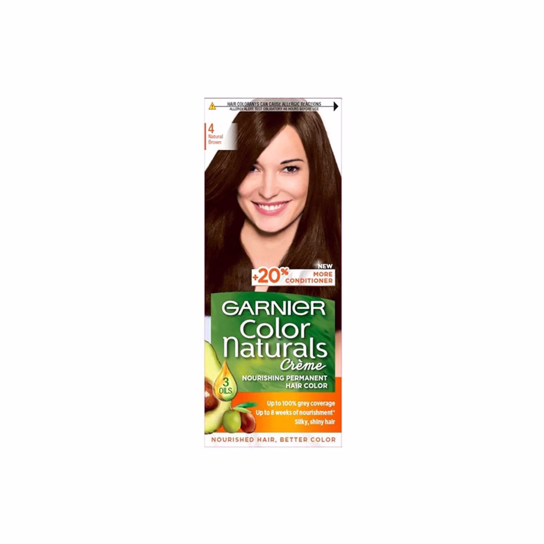 Garnier Color Naturals Hair Color 4 Brown – Rich, Natural-Looking Hair Color