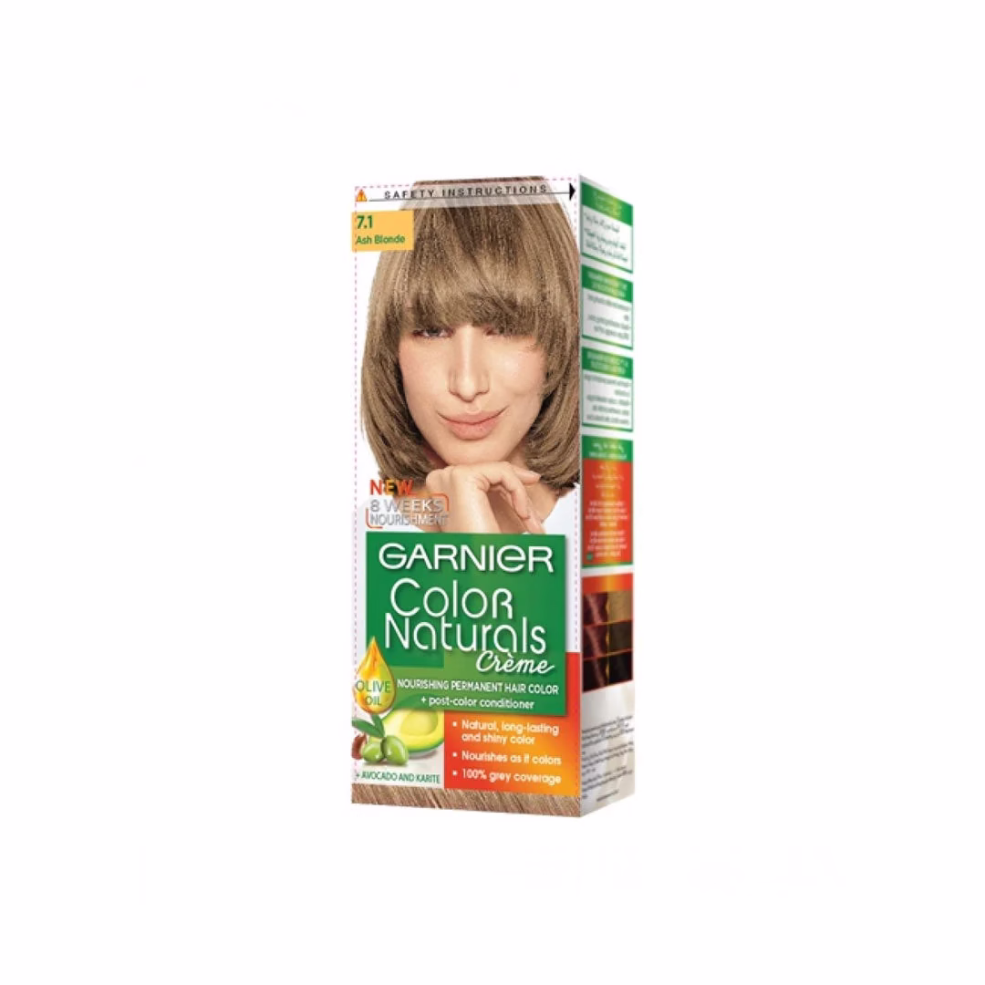 Garnier 7.1 Ash Blonde – Long-Lasting Natural Hair Color