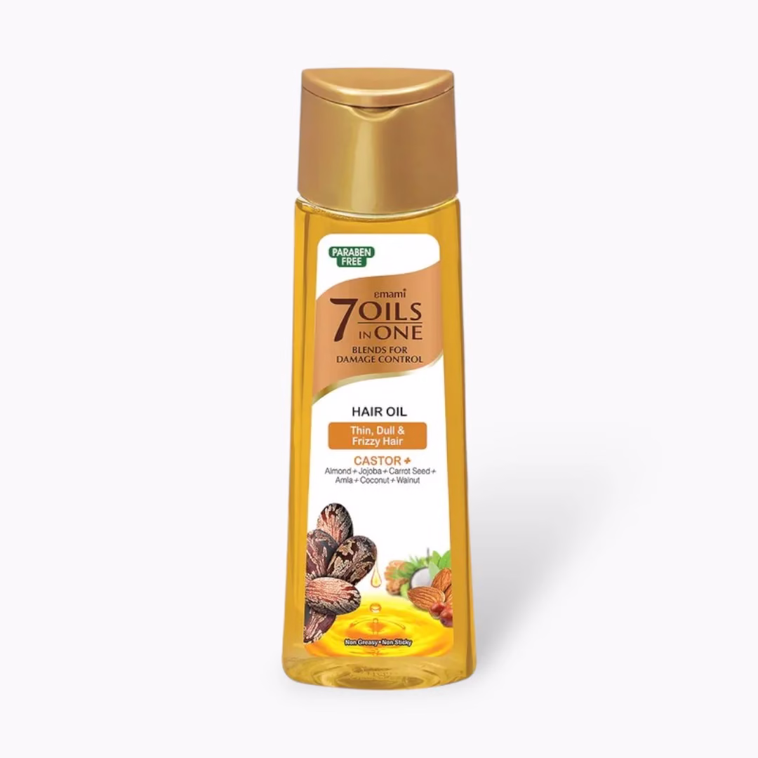 Emami 7 In 1 Castor Hair Oil – 200ml for Stronger, Healthier Hair